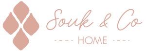souk and co home logo in blush
